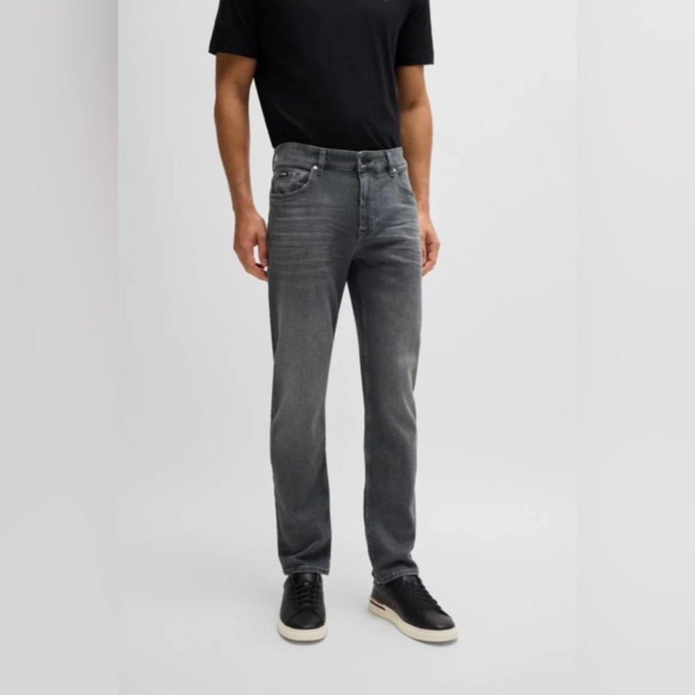 New with the tag Hugo Boss Delaware Slim Fit charcoal jeans size W34/L34